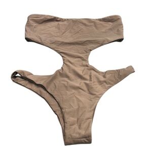 MIA OH Brown Brown One Piece Swimsuit